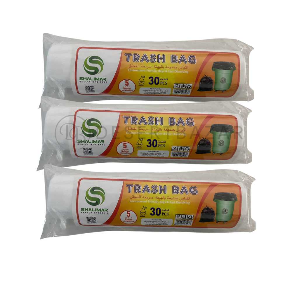 Buy Shalimar Premium OXO - Biodegradable Garbage Bags 30 X 37 Inches (Extra  Large) 60 Bags (4 rolls) Dustbin Bag/Trash Bag - Black Color Online at Best  Prices in India - JioMart.