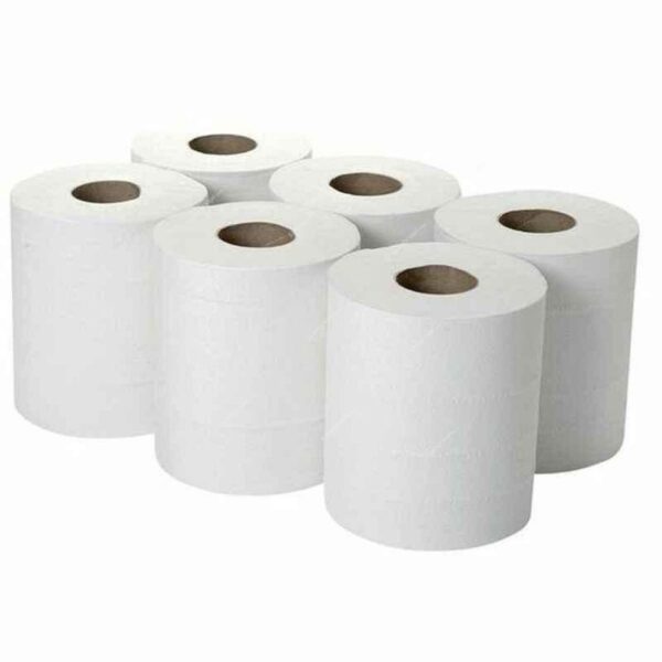 Auto cut Tissue 800 Gram Embossed (1 x 6 Rolls) Poly Bag